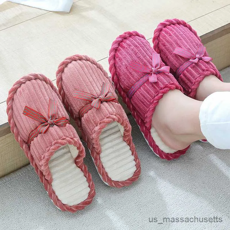 Slipper Nya tofflor Vinterbomullsbrädet Bomull Hem inomhus Varma par Mån tofflor Soft Slip Bomulls tofflor R230815