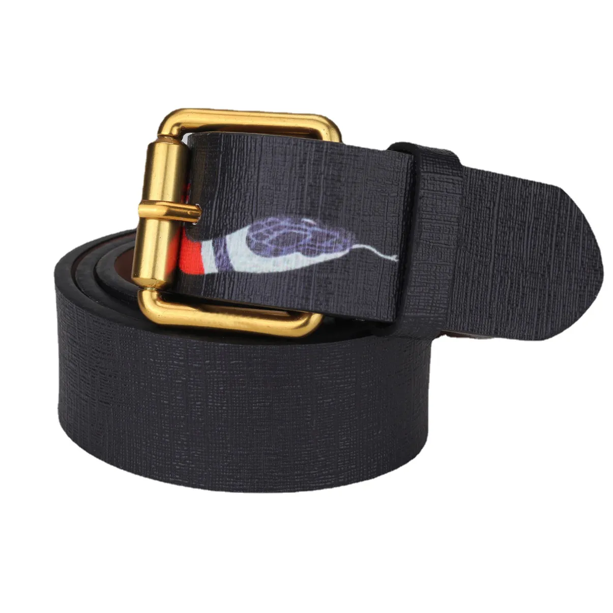 Bältesdesignbälten för herr Snake Strap Gold Buckle Belt Fashion Luxury Leather Casual Womens Ceinture