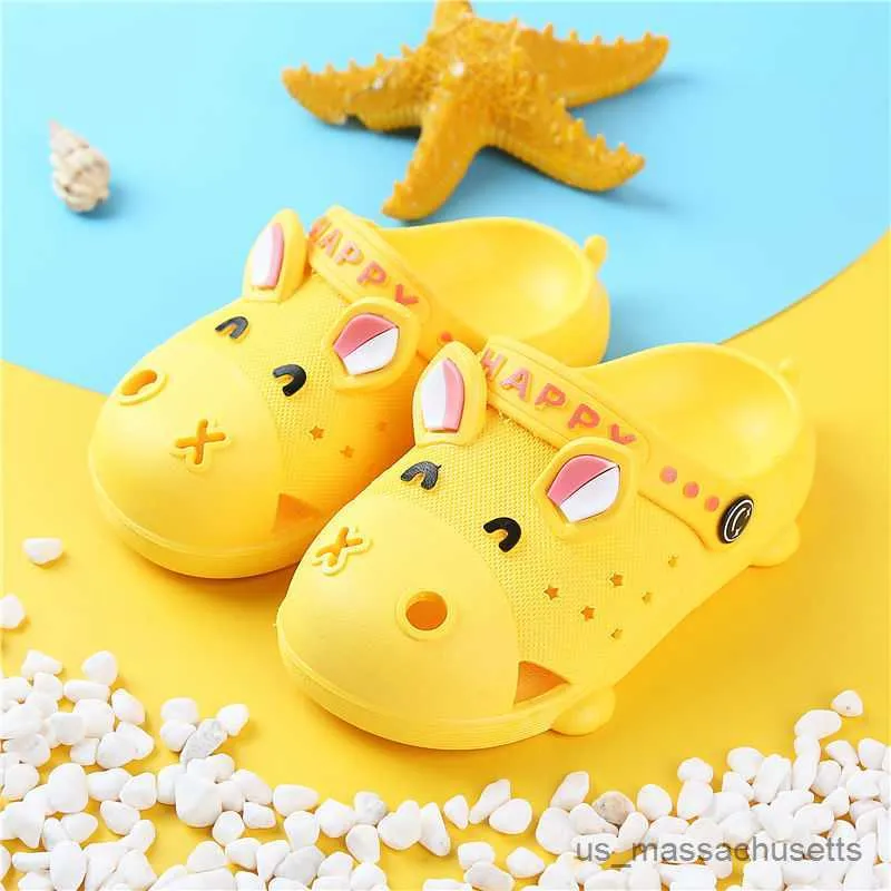 Slipper Baby Hollow Out Summer Indoor Love Bottom Nonlip Longals for Boy and Girl Children's Slippers Children Clogs R230815