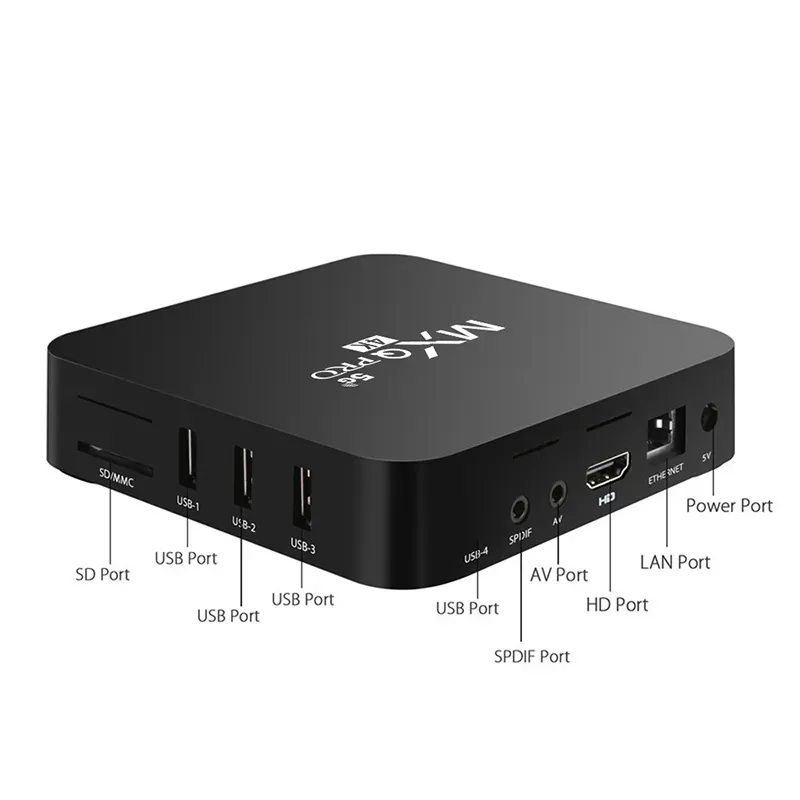 Android 11 TV Box MXQ Pro 4K Quad Core 1GB 8GB RockChip RK3229 Player Smart Set Topbox 1G8B 2.4G 5G WiFi