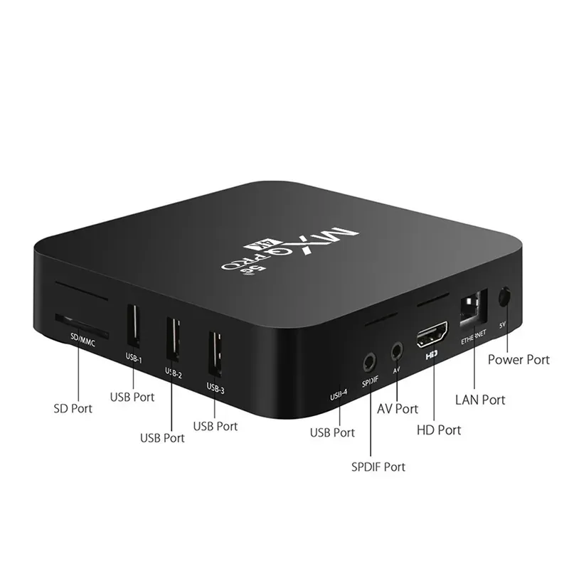 Android 11 TV Box MXQ Pro 4K Quad Core 1GB 8GB Rockchip RK3229 Media Player Smart Topbox 1G8B 2.4G 5G WiFi