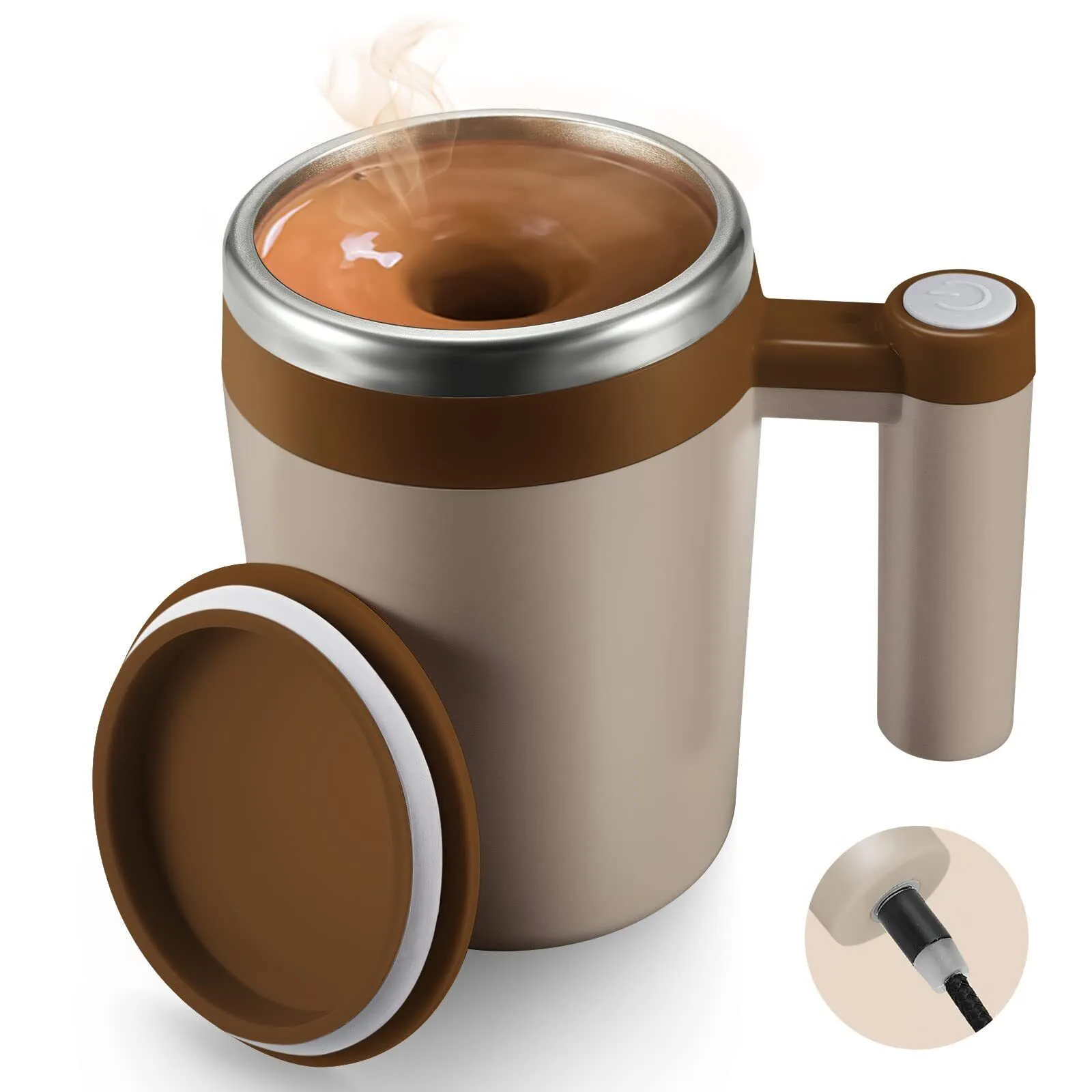 自己攪拌コーヒーマグ充電式自動磁気自己ミキシングコーヒーマグ