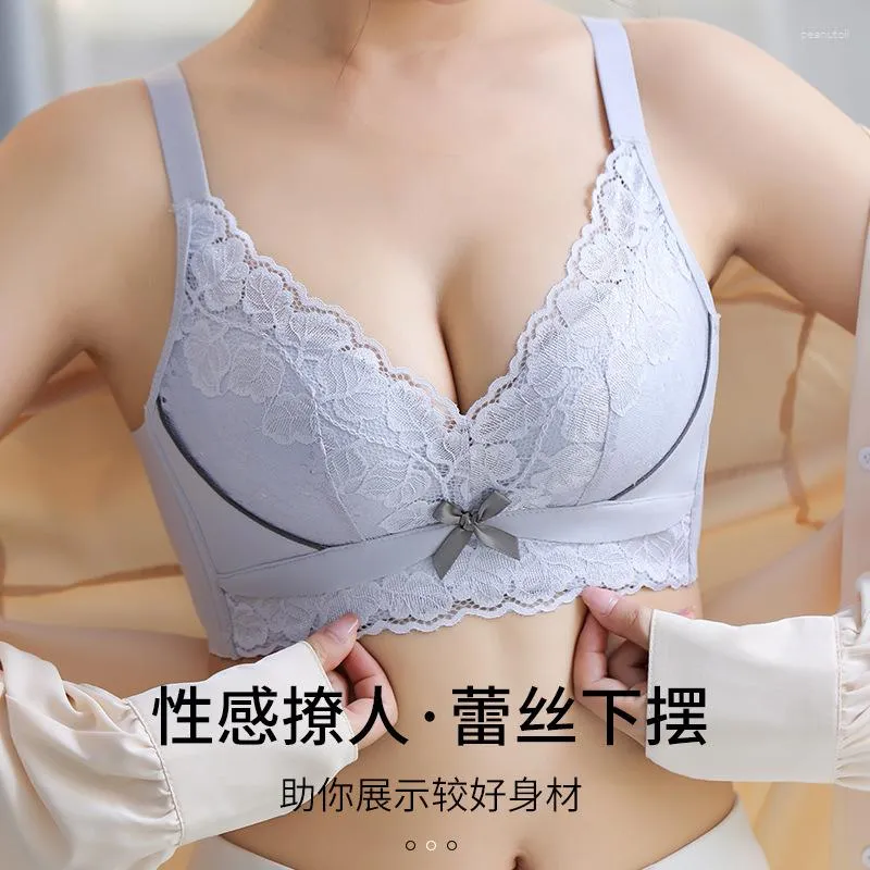 Adjustable Lace Bra With Chest Support Lift & Prevent Sagging For