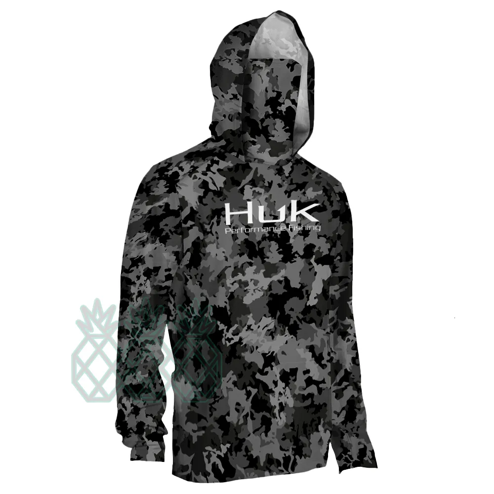 HUK Fishing Shirt Mens Long Sleeve UV Protection Mask For Outdoor  Performance And Fishing Hooded Upf 50 Salt Life Shirts 230814 From Zhong07,  $18.14