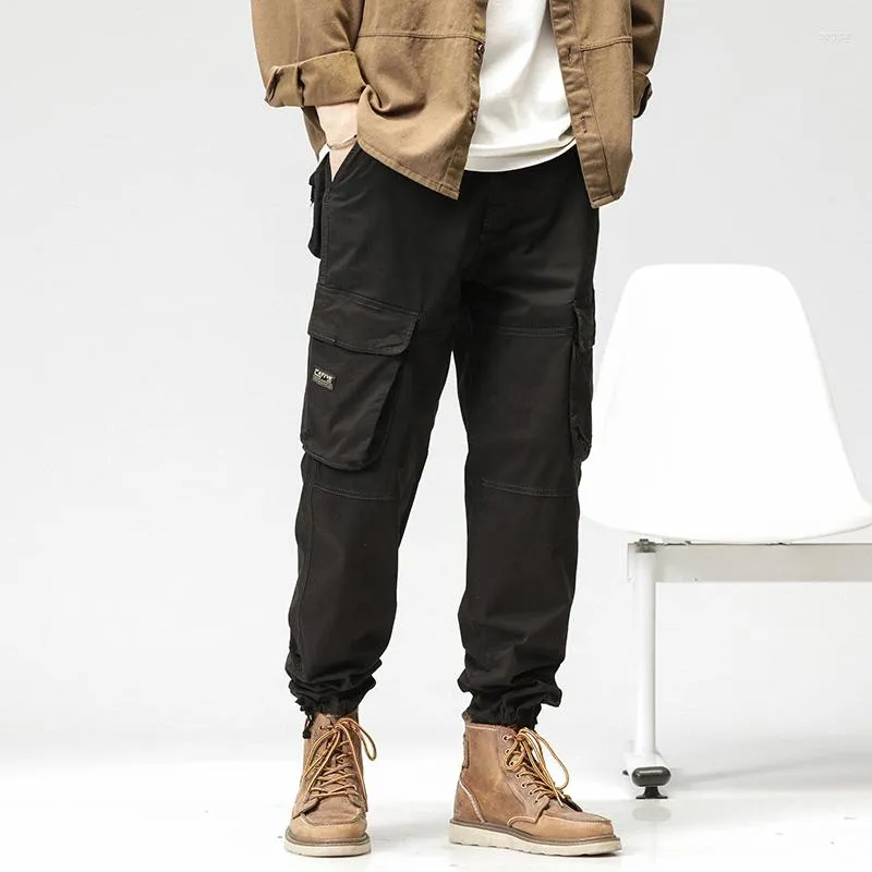 Мужские брюки Cargo American Retro Khaki Casual Fashion Brand Logging Tough Guy Straight Leg для мужчин