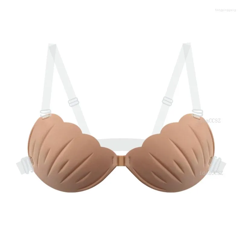 Bra with silicone back outlet