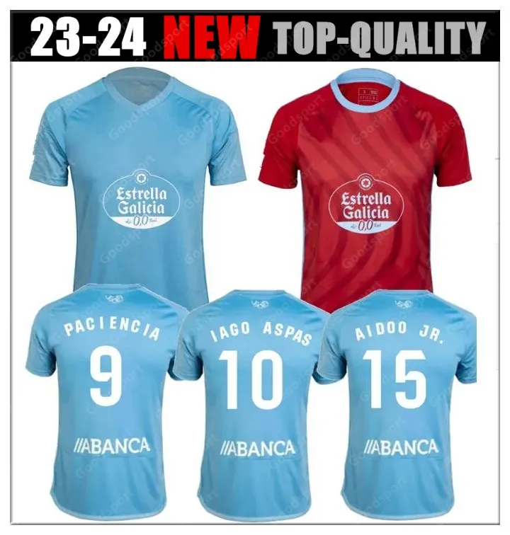 2023 2024 maglie da calcio STRAND LARSEN BAMBA Paciencia FRAN BELTRAN IAGO ASPAS Gabri Veiga MINGUEZA HUGO MALLO maglia da calcio NOLITO MALLO SOLARI S.MINA Brais Mendez