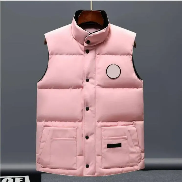 Coletes masculinos canadenses EUA inverno popularidade ao ar livre homens para baixo luxo bodywarmer moda jaquetas mulheres gilet designer casaco masculino doudoune luxe ganso veste homme