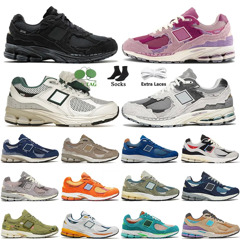 2023 Kvinnliga män 2002r Running Shoes New 2002r rökelse Salhe Bembury Protection Driftwood Pack Lunar New Year Rain OnCloud 2002 R Sports Trainers Sneakers Storlek 45