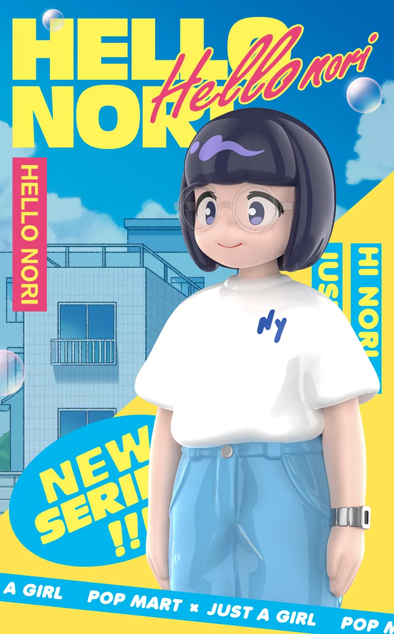 Blind Box POP MART HELLO NORI Series Mystery Box / - Cute Anime