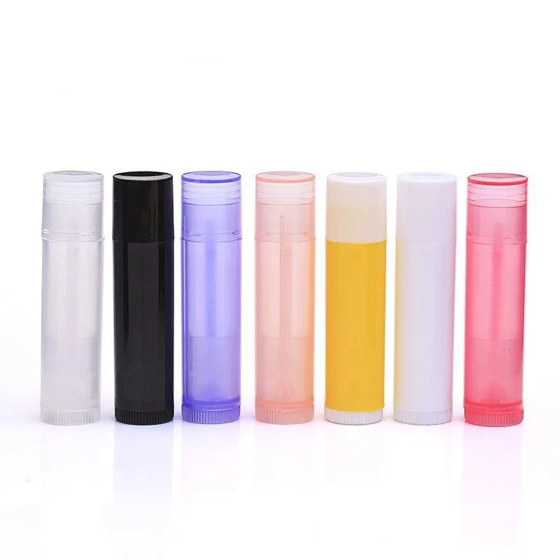 5 ml/5g fai -da -te vuoto colorato colorato in balsamo trasparente rossetto per rossetto per rossetto bocchetta per labbra bastoncello campione del contenitore cosmetico bjomf bjomf