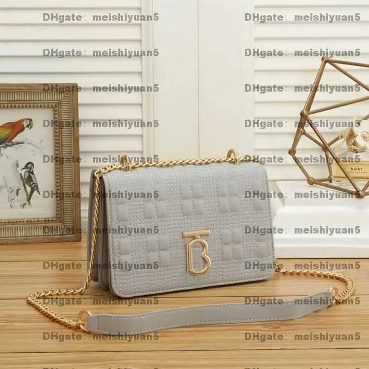 Designer Handbag Classic Letter B Shoulder Bag Luxury PU Leather Women Chain Crossbody Bag Fashion Evening Dress Clutch Purse