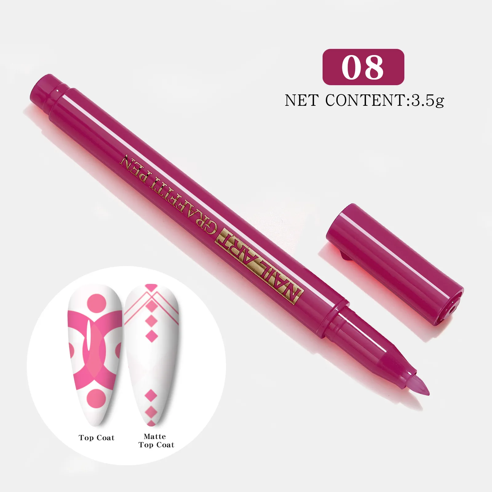 NICENEEDED 3er Set Nail Art Liner Pinsel – Für Präzise Linien & Details Auf Nägeln (Gelb, Lila, Blau)