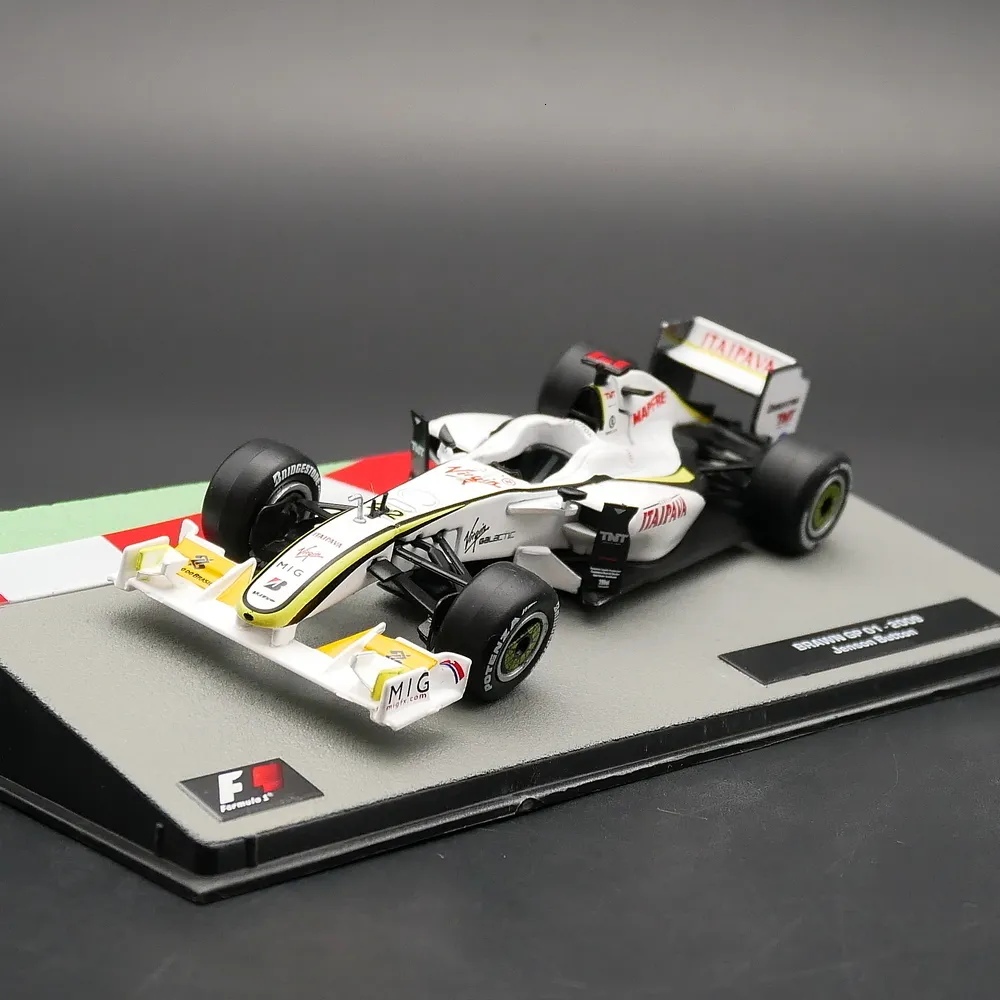 Diecast Model Car Ixo 1 43 Brawn GP 01 2009 Дженсон Баттон Diecast Car Model Metal Toy Apar 230814