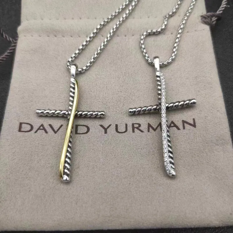 Cable Collectibles® Kids Cross Necklace in Sterling Silver with Center  Diamond | David Yurman