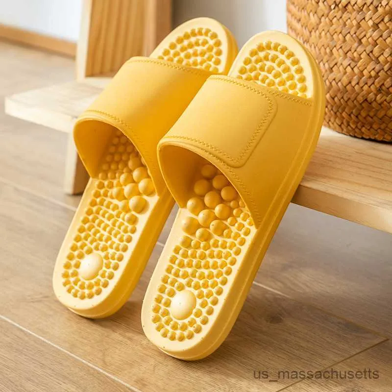 Slipper Massages tofflor Hushåll Summer inomhus par Slip Foot Therapy Sandaler Bath Home Slippers Mens Shoes R230815