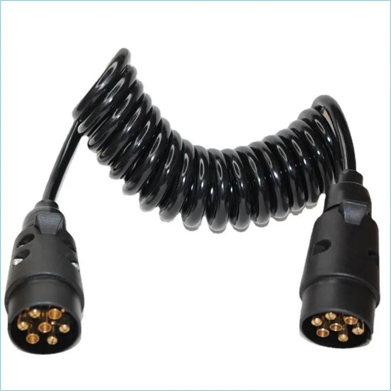 ATV onderdelen 7 pin trailer lichtbord rand extensie truck caravan plug socket stok onderdeel lood draad splices circuit 200 cm druppel levering m dh5ut