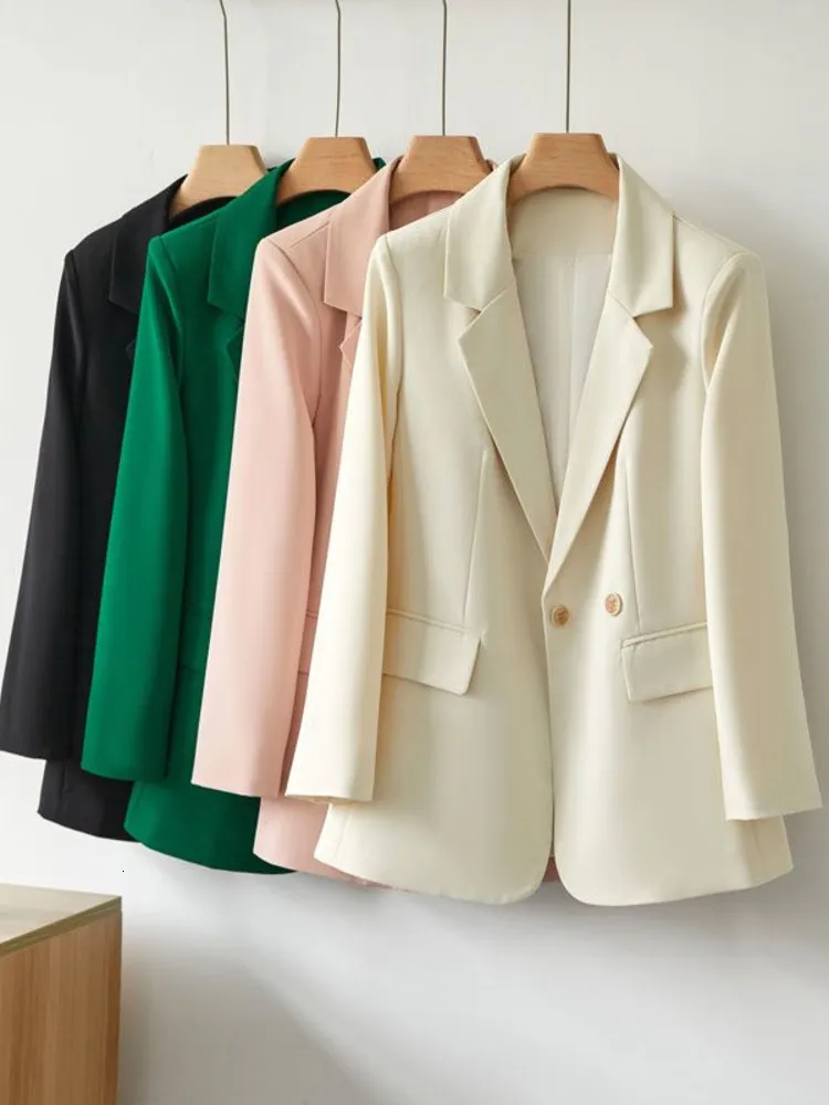 Feminino ternos Blazers Mulheres sólidas Solid seleção de abastecimento simples clássico elegante elegante Allmatch Confortável Casacos chiques Top 230815