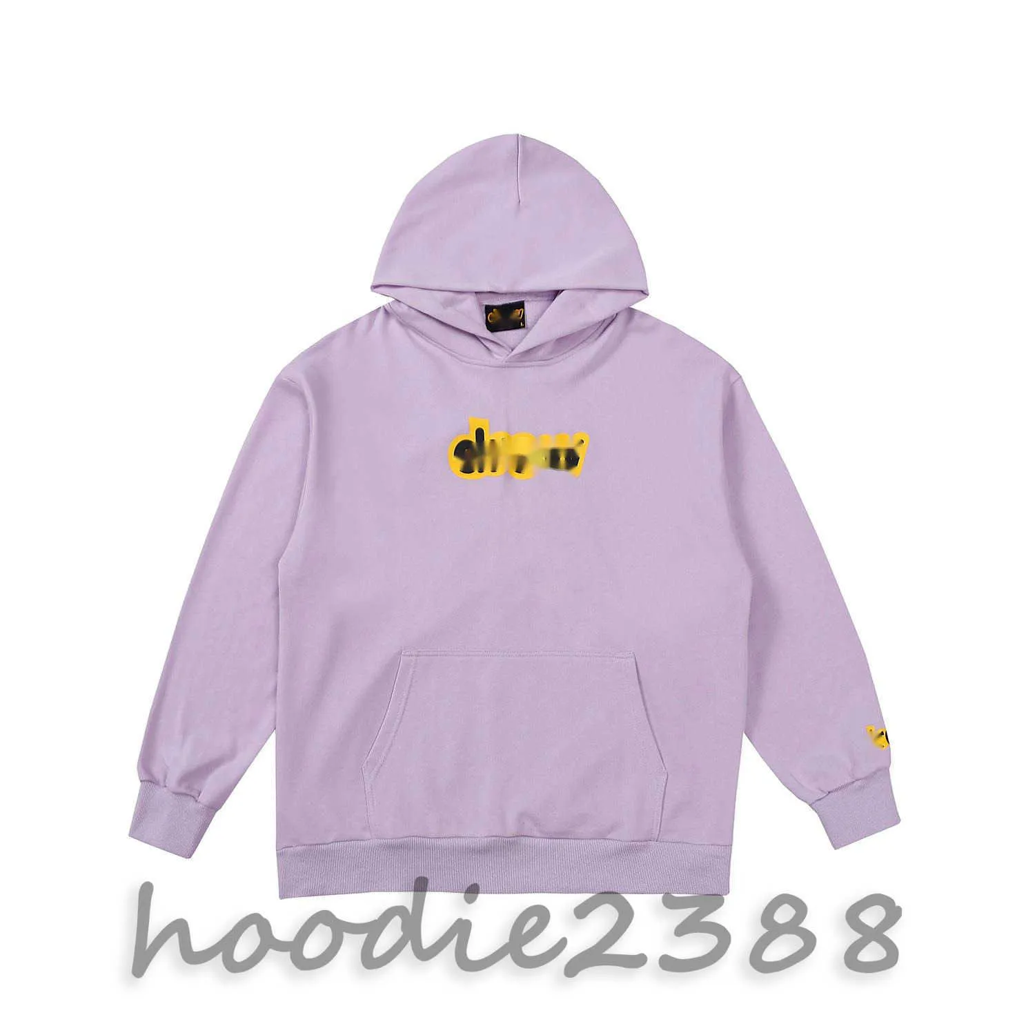 Taro purple Hoodie niche designer hoodie high street fashion Instagram couple letters fog hoodie coat men hoodie women hoodie