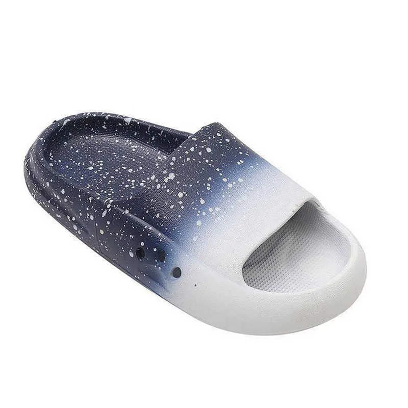 Slipper Kids Bathroom Slippers Gradient Print Non-slip Slides Sandals House Shoes for Baby Boys Girls