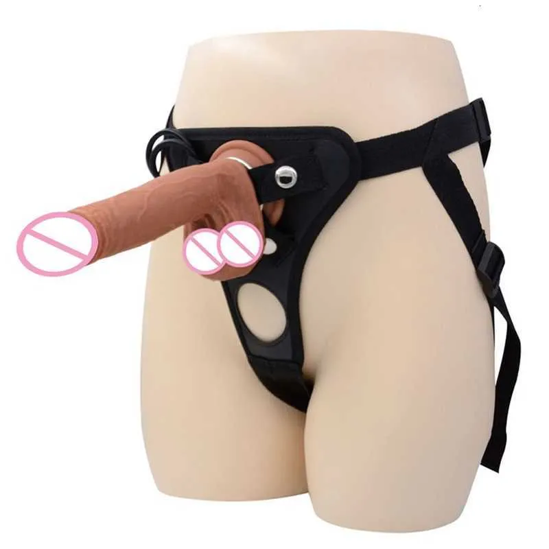 Sex Toy Massager Men's Strap-on Realistic Penis Dildo Pants Anal for Women Men Gay Dildos Strapon Harness Belt Adult Games Lesbian