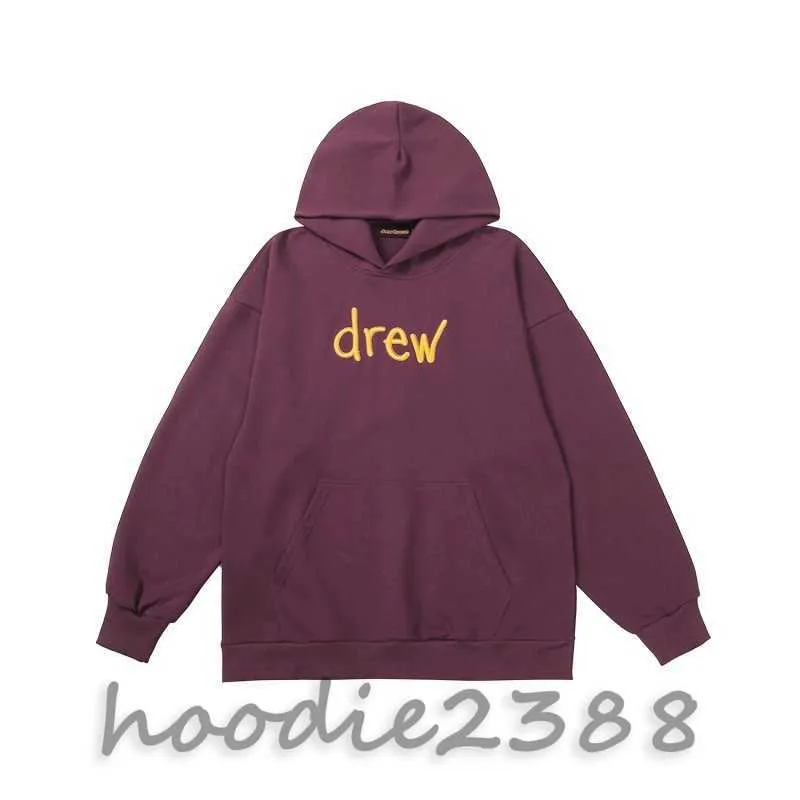 fog American High Street fashion men and women's Burgundy hoodie hoodie Niche designer hoodies