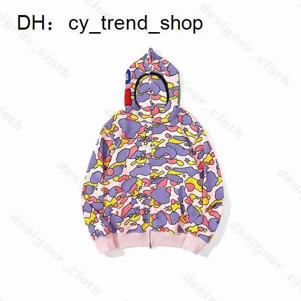 BAPE MENS HOODIESデザイナーフーディーサメのラミナス女性スウェットシャツ文字迷彩フーディーイブズサイズのコットンジップセーターフーディー刺繍カーディガン1SI4 91バペス