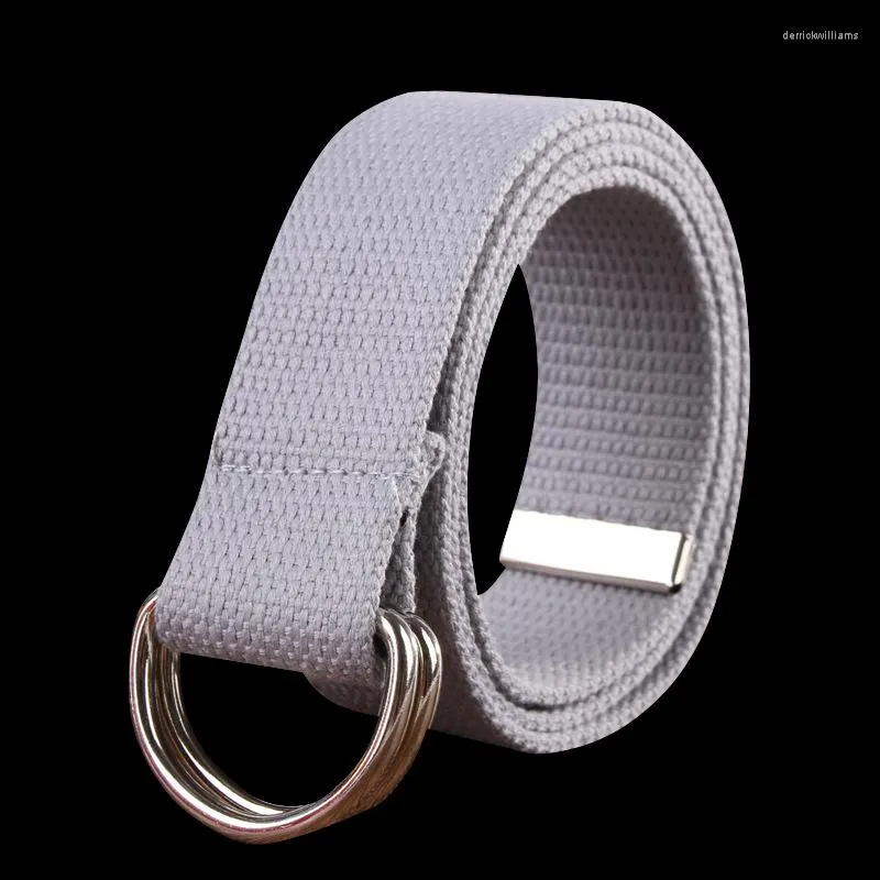 Belts Selling Man Casual Fashion Belt Outsaid Canvas Unisex Waistband Solid Cloth Accessory