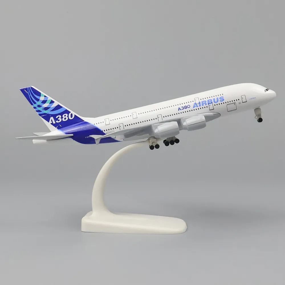 DHgate.com:1:400 Etihad A380 Metal Model Plane, 20cm Alloy