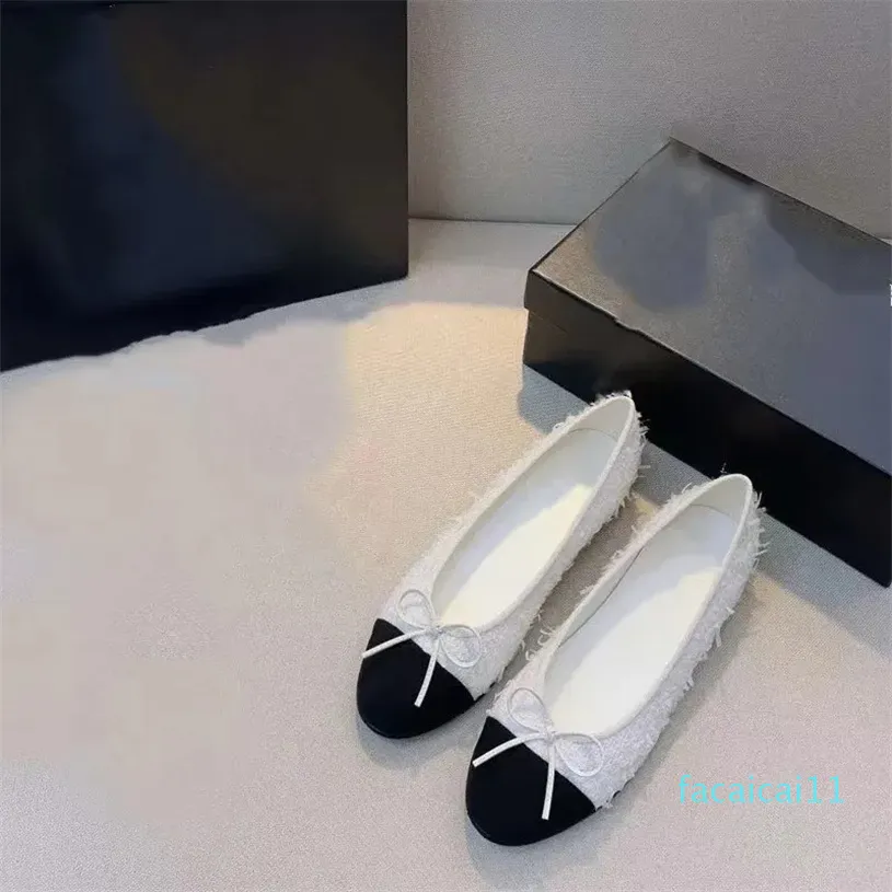 Scarpe di scarpe scarpe scenografo scarpe da balletto nero scarpe da donna in pelle primaverile slitta