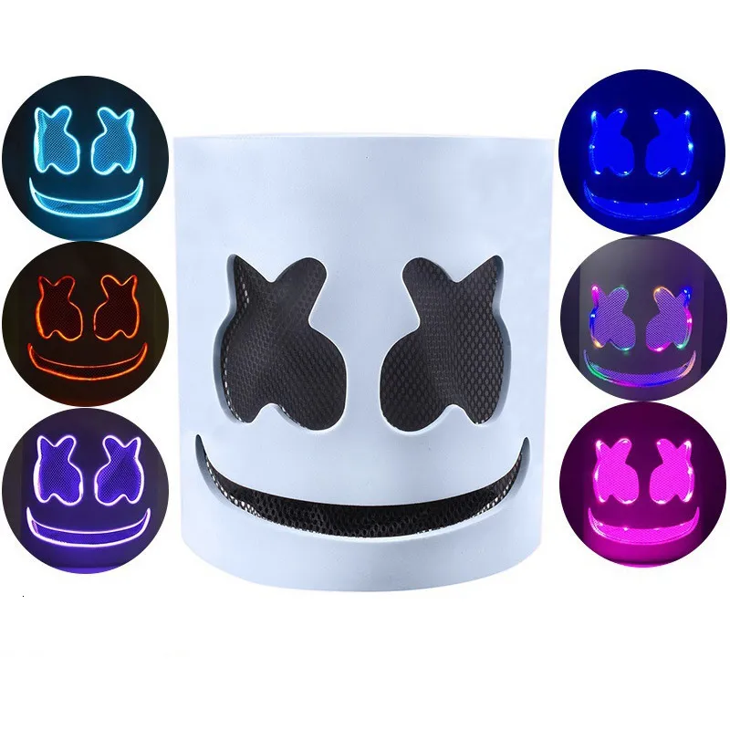 Máscara LED Media Cara Para DJ Y Cosplay - Efectos De Luces, Ideal Para Fiestas Y Halloween