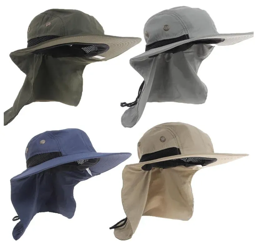 Nuovo cappello a scatto esterno per escursioni per escursioni per la pesca boonie copertura per lemme per lempe in poliestere regolabile 4 colori 2019zz