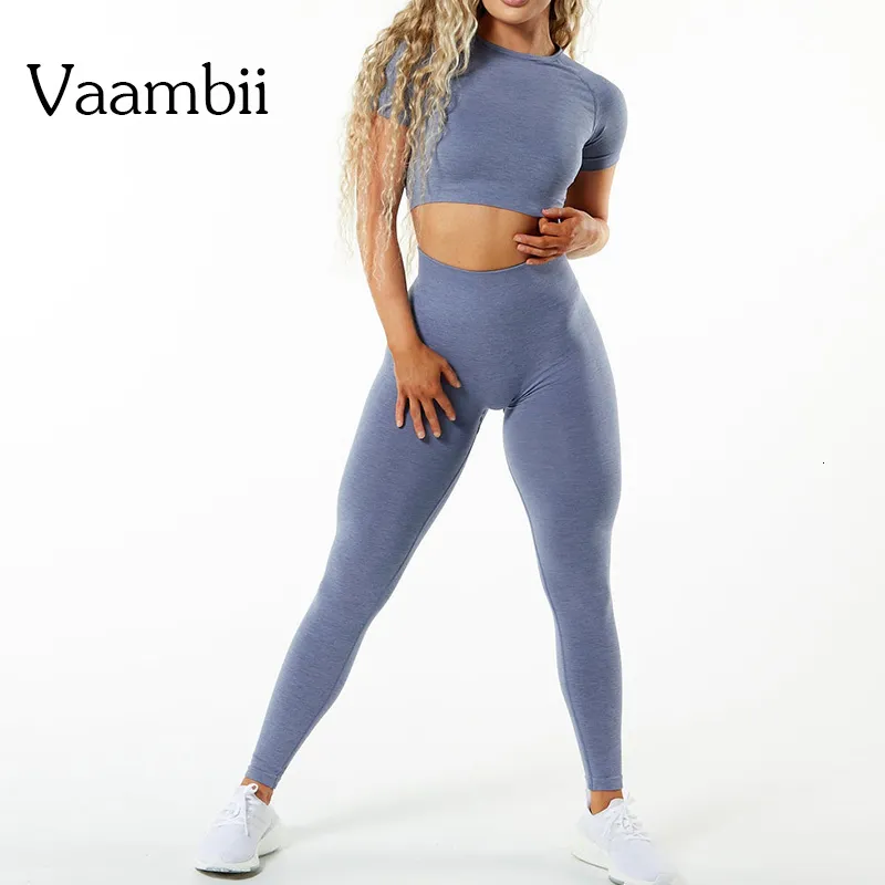 Kadınların Takipleri Kadınlar İçin Egzersiz Giysileri Sakinsiz Gym Giyim Fitness Mahsul Top Yüksek Bel Taytlar Yoga Set Kadın Spor Takımları Kit 230814