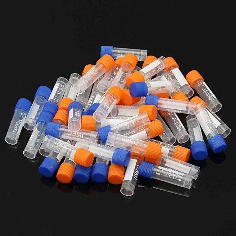 18ml plástico graduado laboratório tubo de congelamento de plástico tubo de criopreservação criotubo laboratório criogênico frasco tampa de parafuso tubo acusr