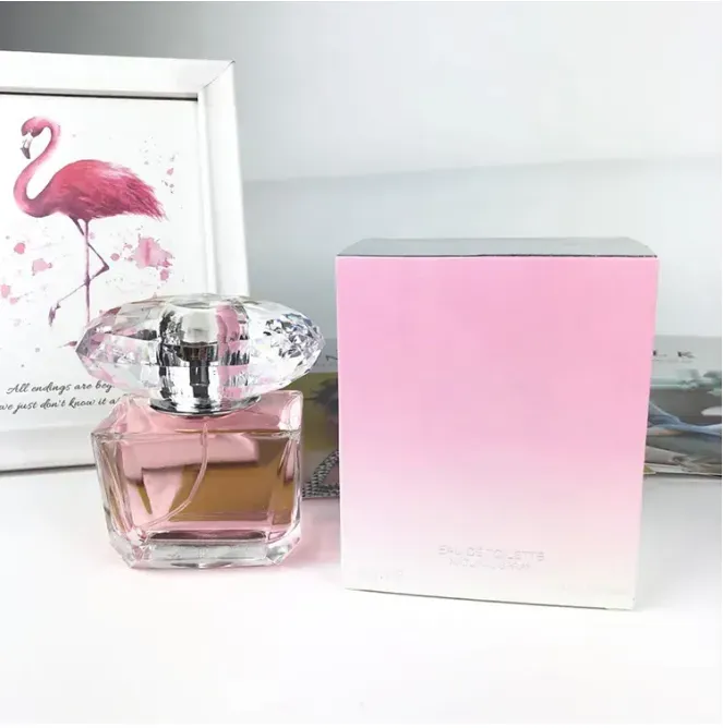 Cadeau de Noël Top Qualité Femmes Parfum Spray 90ml Floral Fruité Gourmand EDT Bonne Qualité Rose Diamant Parfum Livraison Rapide