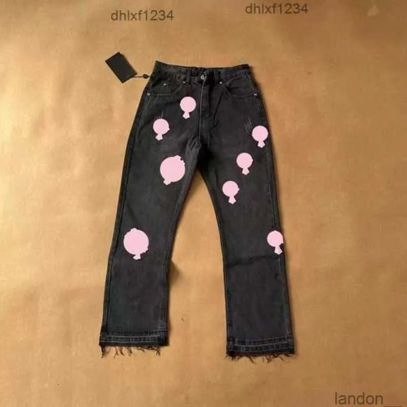 Ch jeans ontwerper maak oude gewassen chroom rechte broek hartletterafdrukken voor mannen casual lange stijl 13 87dr 11 1 uuwum3k1