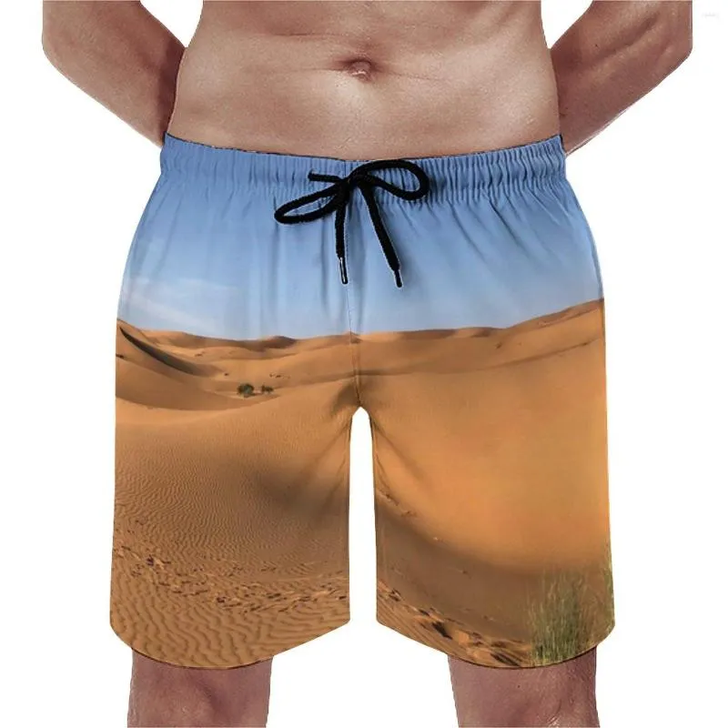 Shorts maschile Namib Desert Board Classic maschi Pantaloni da spiaggia Sud Africa Stampa quotidiana Trunk di nuoto di grandi dimensioni