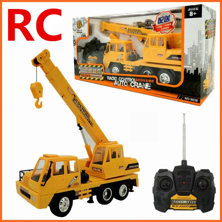 ElectricRC Car 1 26 Remote Control Crane Electric Engineering Vehicles 4Channel Car Wireless RC Model Toys Overdimasy Toy 230814