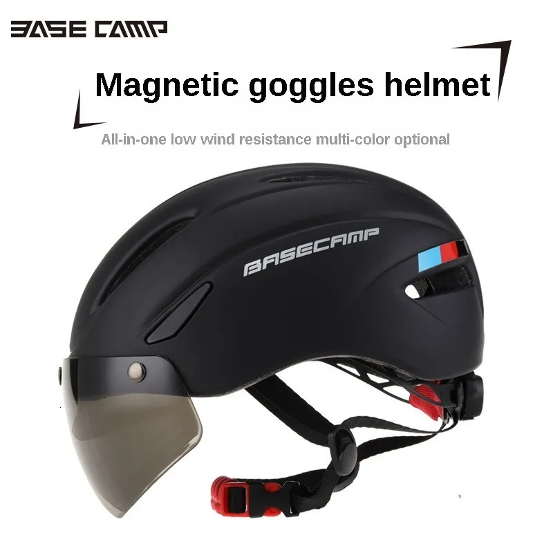 Capacetes de ciclismo Bicicleta magnética Capacete Mountain Bike Round Riding MTB Equipment Sports Entertainment 230815