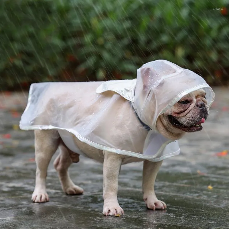 Aparel de cães capa de chuva com capuz para o casaco refletivo à prova d'água para cães pequenos de cachorros pequenos cachorrinhos de cachorro leve