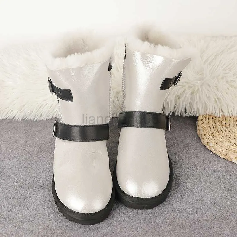 Dress Shoes 2022 New Arrival Women Shoes High Quality Real Sheepskin Fashion Woman Snow Boots Warm Women's Winter Boots X230519