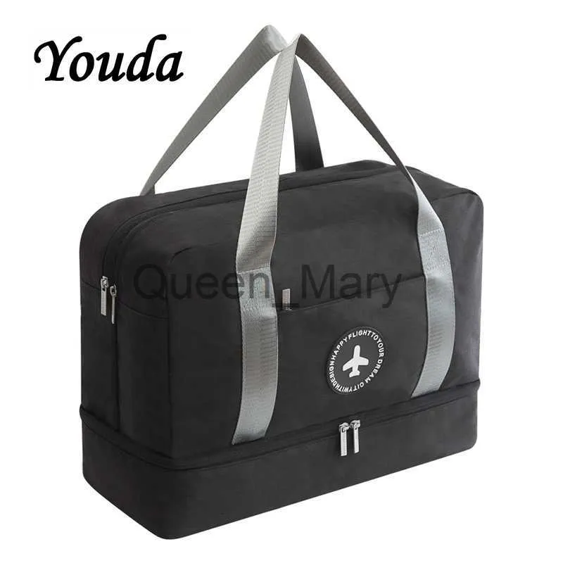 Duffel Bags Youda 2018 Neue Herren -Trennungen Reisetasche wasserdichte Kleidung Sportschuhe Aufbewahrungstaschen Wanderte Handtaschen J230815