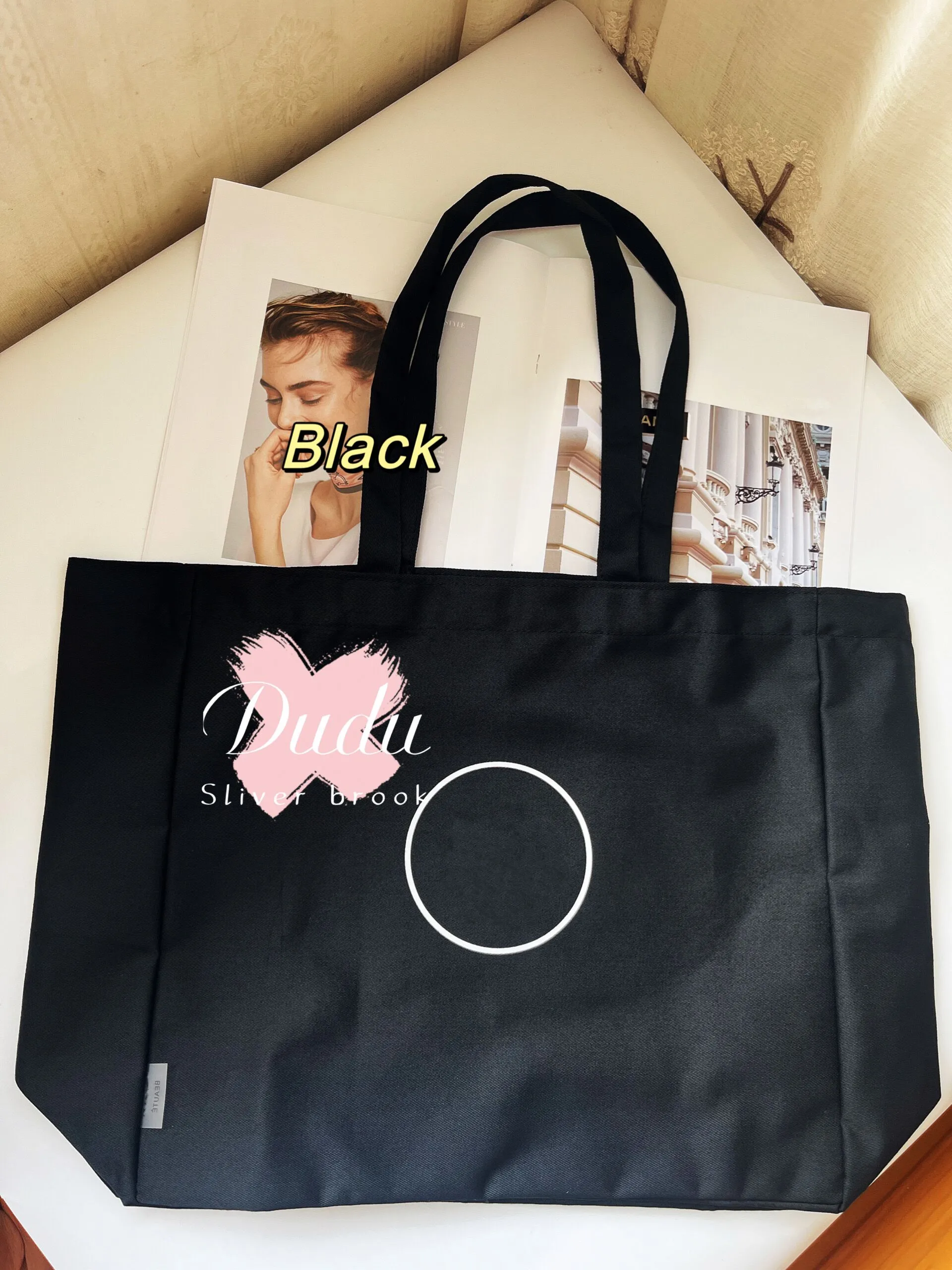 Storage Bags 36X34X14CM Fashion Makeup Organization Portable Canvas 2C Case Housekeeping Shopping Bag From 14 25 DHgate