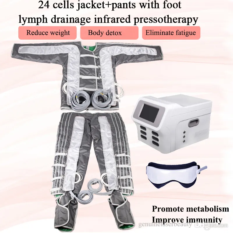 Pressotherapy slim lymphatic drainage infrared body contour air massage fat reduce detox slim machines 5 working modes