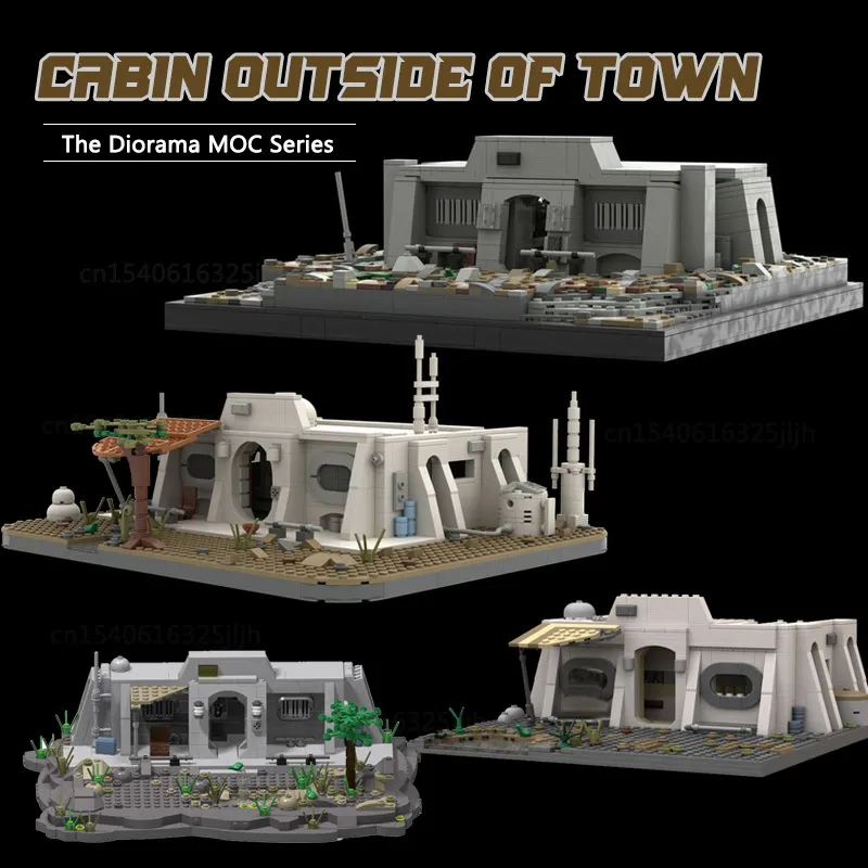 Andra leksaker Film säsong 3 MOC Building Blocks Homestead Model Cabin utanför Town Technology Bricks Display Scence Collection Gifts 230815
