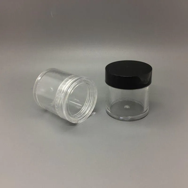 10 ml G Clear Plastic Pot Jar Refillable Cosmetic Container Bottle för Eyshadow Makeup Nail Powder Exempel WQGPI