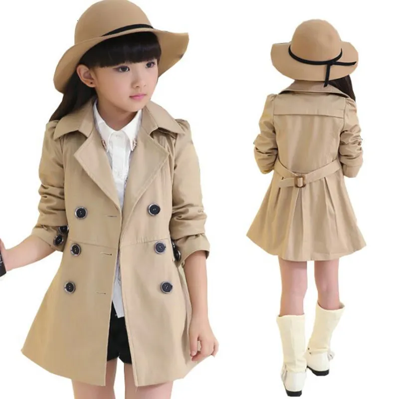 Blankets Swaddling Spring Autumn Jacket For Girls Coat Teenage Children Outerwear Clothes Windbreaker 4 6 8 10 12 14 Year 230815