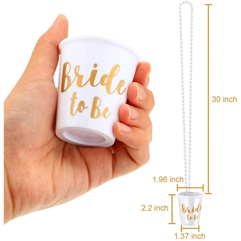 Hen Party Shot Glass with Necklace : Henbrandt Ltd