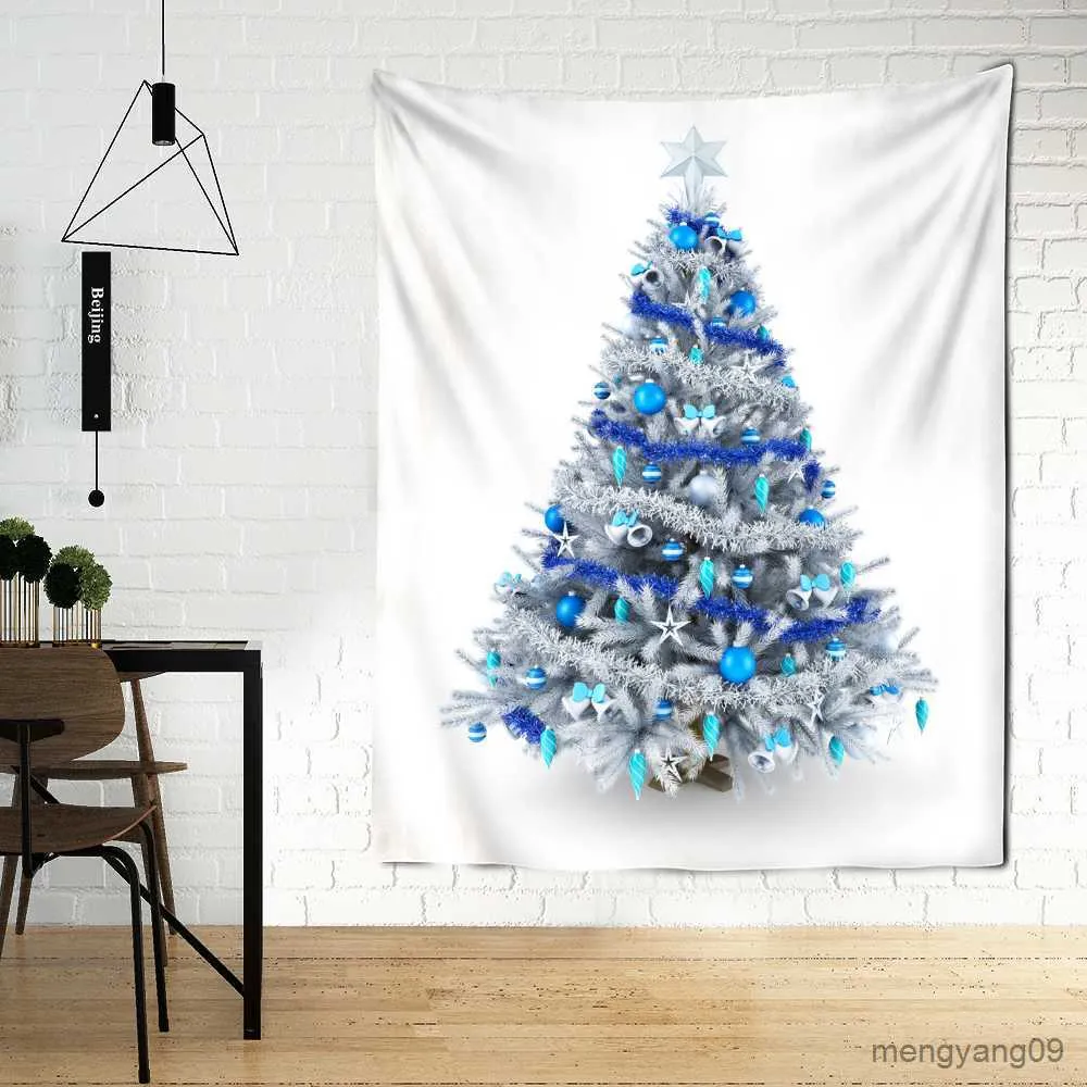 Blue Christmas Tree Christmas Tree Tapestry Wall Hanging Festive Home Decor R230815 From Mengyang09 16.85 DHgate.Com
