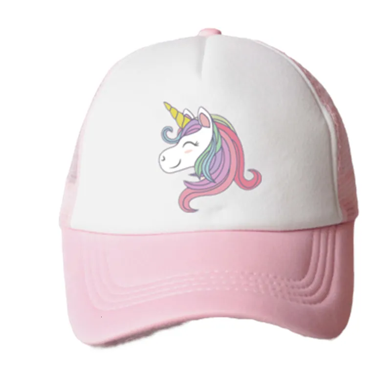 CAPS HATS Baby Girl Hat Cap Unicorn Accessories 2 8 Years Pink Baseball Summer Sun Truck Girls Kid For Children Mesh 230815